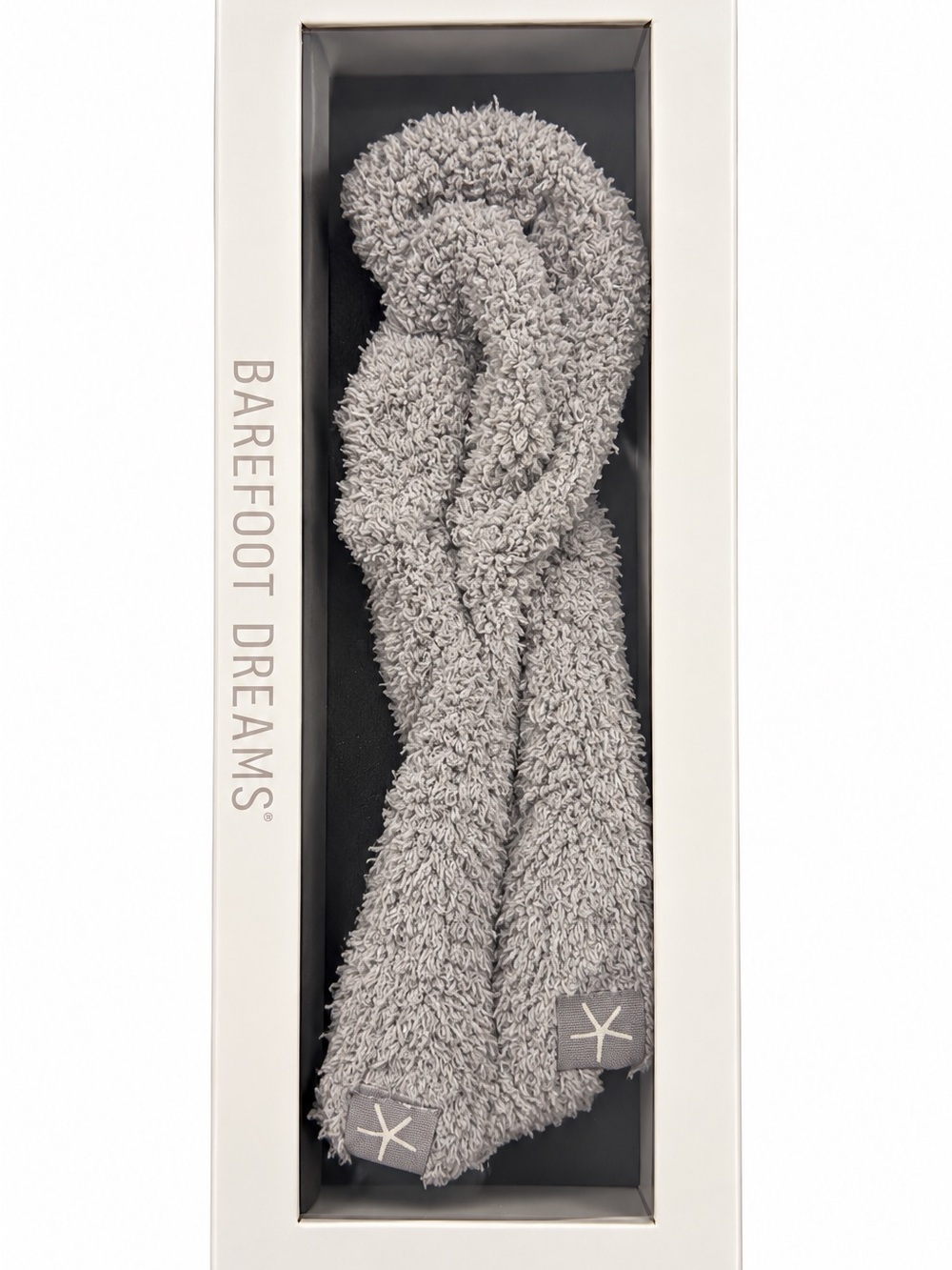 Barefoot Dreams Cozy Plush 2 Pairs Gray And Black Socks